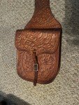 Stylish Leather Saddle Bag for Hiking Adventures