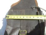 Brown Leather Saddlebags for Hiking and Riding