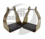 Gold Aluminum Trail Stirrups for Endurance Riding
