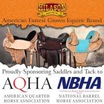 Tan 16" Hilason Leather Western Trail Saddle