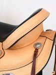 Tan 16" Hilason Leather Western Trail Saddle