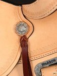 Tan 16" Hilason Leather Western Trail Saddle