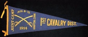 1914 1st Cavalry Camp Souvenir Pennant