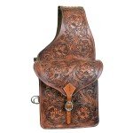 HILASON Leather Saddle Bag in Oiled Tan