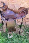 Dark Brown 15" Trail Saddle for Hiking