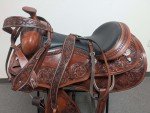 Tooled Leather Horse Tack Set for Trail Riding