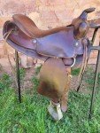 Dark Brown 15" Trail Saddle for Hiking