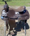 Western Trail Pleasure Saddle in Dark Oil Leather