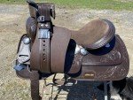 Western Trail Pleasure Saddle in Dark Oil Leather