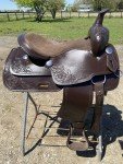 Western Trail Pleasure Saddle in Dark Oil Leather