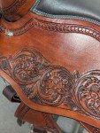 Tooled Leather Horse Tack Set for Trail Riding