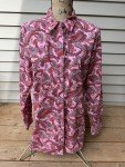 Ladies' Tall Pink Red Paisley Western Shirt