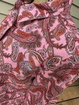 Ladies' Tall Pink Red Paisley Western Shirt