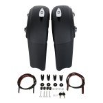 Matte Black Saddle Bags for Indian Chieftain 2016-18