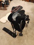 15" Sheepskin Bareback Saddle with Stand & Pads