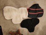 15" Sheepskin Bareback Saddle with Stand & Pads