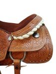 Floral Tooled Leather Tack Set for Hiking