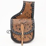 Brown Leather Saddle Bag for Hiking Adventures