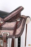 Brown 15" HILASON Western Leather Trail Saddle