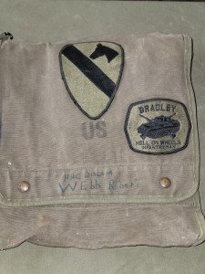 Vintage 1st Cavalry Army Map Carrier