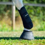 Anatomical Fit Black Front Boots for Horses