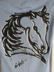 Kerrits Horse Graphic Riding Blouse, Size XS