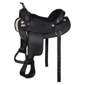 HILASON Synthetic Trail Western Horse Saddle