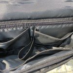 Insulated Black Nylon Saddle Bags with Pockets