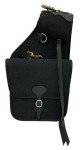 Heavy Black Canvas Saddle Bag for Horses or Motorcycles
