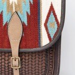 Brown Leather Saddle Bag for Hiking and Equestrian