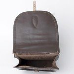 Brown Leather Saddle Bag for Hiking and Equestrian