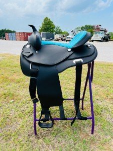 Western Cordura Trail Leather Horse Saddle 14"-18