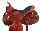 Western Trail Floral Tooled Leather Saddle 15-18