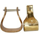 Heavy-Duty Wooden Brass Stirrups for Hiking