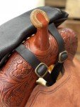 Handmade Leather Pommel Bag for Hiking