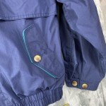Retro Y2K Bomber Jacket for Men - Blue