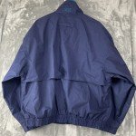 Retro Y2K Bomber Jacket for Men - Blue
