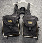 TrailMax Black Nylon Pommel Saddle Bags for Hiking