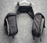 TrailMax Black Nylon Pommel Saddle Bags for Hiking