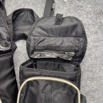 TrailMax Black Nylon Pommel Saddle Bags for Hiking