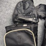 TrailMax Black Nylon Pommel Saddle Bags for Hiking