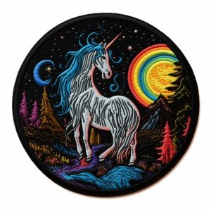 Unicorn Patch Iron-On Applique - Fun Fantasy Design
