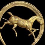 Brass Vintage Horseshoe Pin for Horse Lovers