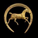Brass Vintage Horseshoe Pin for Horse Lovers