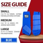 Blue Neoprene Horse Boots for Leg Protection
