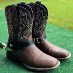 2 Leather Spur Straps for Horse Riding
