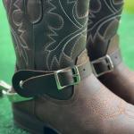 Leather Spur Straps for Western Horse Riding