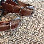 Leather Spurs with Metal Rowels for Equestrian Fun