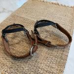 Leather Spurs with Metal Rowels for Equestrian Fun