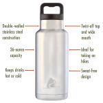 Ozark Trail 36oz Vacuum Sealed Stainless Steel Water Bottle